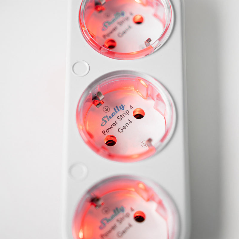 Load image into Gallery viewer, Shelly power strip gen4 stekkerdoos (wit, wifi, bluetooth, zigbee)
