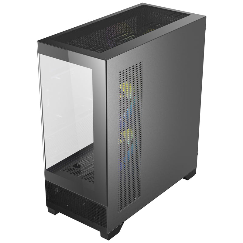 Load image into Gallery viewer, Antec cx700 argb midi tower behuizing (zwart | 1x usb-a | 1x usb-c | tempered glass)
