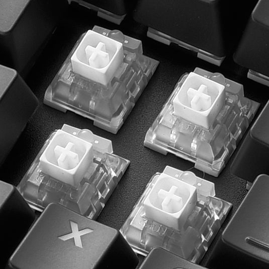 Sharkoon skiller sgk60, gaming toetsenbord (zwart, us lay-out, kailh box white, rgb leds)