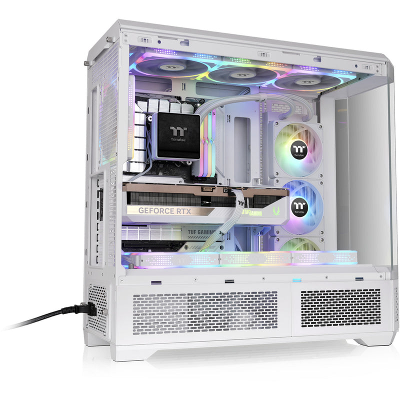 Load image into Gallery viewer, Thermaltake view 600 tg snow big tower behuizing (wit | 2x usb-a | 1x usb-c | tempered glass)
