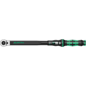 Wera click-torque c 3 push r l instelbare draaimomentsleutel (zwart groen, 40-200 nm)