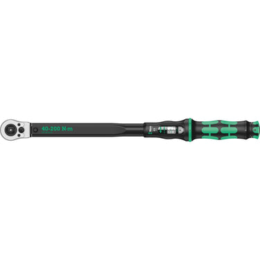 Wera click-torque c 3 push r l instelbare draaimomentsleutel (zwart groen, 40-200 nm)