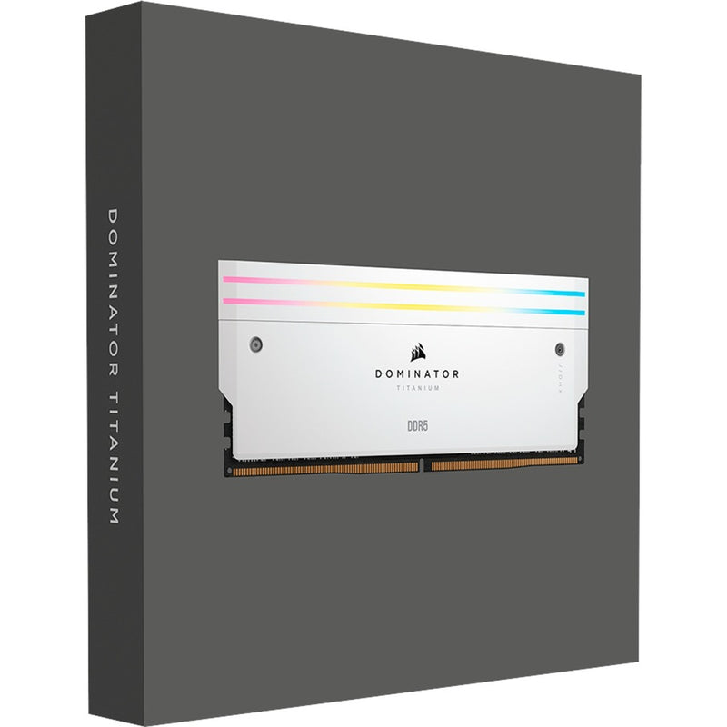 Load image into Gallery viewer, Corsair 96 gb ddr5-6600 kit werkgeheugen (wit, cmp96gx5m2b6600c32w, dominator titanium rgb, xmp 3.0)

