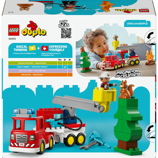 Lego duplo - brandweertruck - inclusief slang en brandweerman