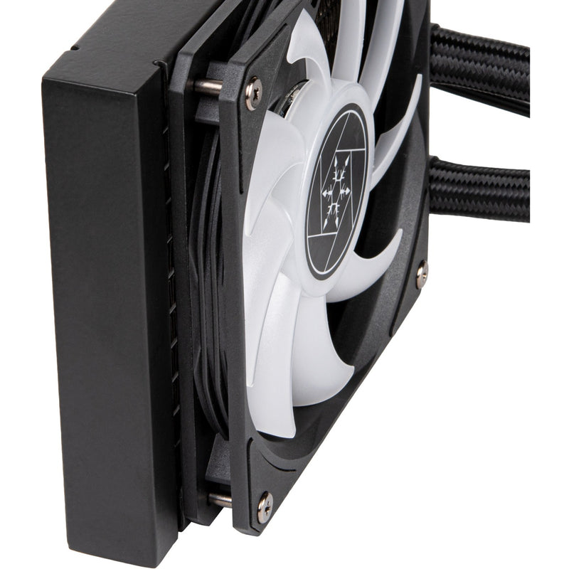 Load image into Gallery viewer, Silverstone vida 120 slim waterkoeling (zwart)
