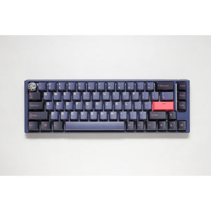 Ducky one 3 cosmic blue sf rgb mechanisch toetsenbord (donkerblauw, us lay-out (qwerty), cherry mx speed silver, 65%, rgb leds, double-shot pbt, hot-swappable, quack mechanics)