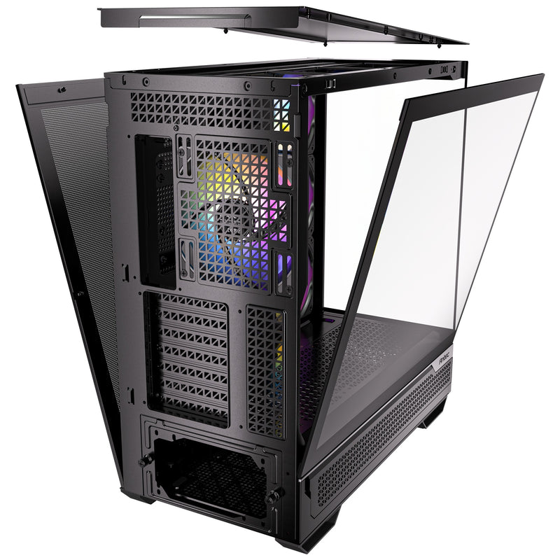 Load image into Gallery viewer, Antec c7 argb midi tower behuizing (zwart | 2x usb-a | 1x usb-c | tempered glass)
