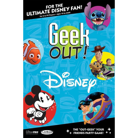 Disney european player network geek out! kaartspel (engels, 2 - 99 spelers, 30 minuten, vanaf 10 jaar)