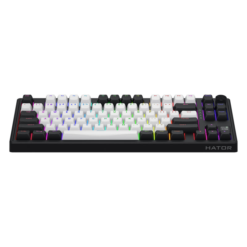 Load image into Gallery viewer, Hator skyfall mag ultima 8k wireless rgb mechanisch gaming toetsenbord (zwart, us lay-out (qwerty), hator aurum ice, 80% (tkl), rgb, double-shot pbt, hot-swap, 2.4ghz | bluetooth | usb-c)
