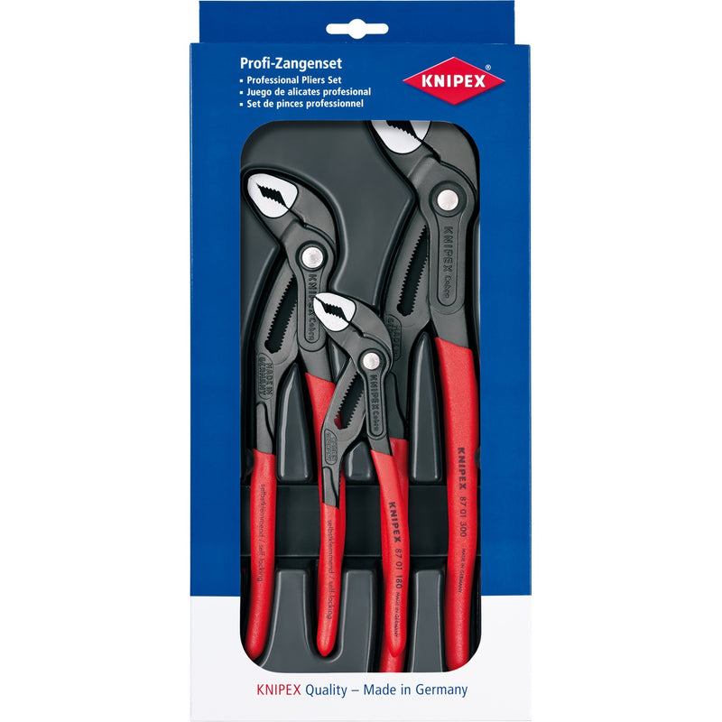 Load image into Gallery viewer, Knipex cobra-set 00 20 09 v02 tangenset (rood, 3-delig)
