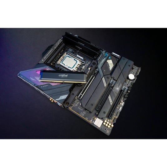 Crucial 64 gb ddr5-6000 (2x 32 gb) dual-kit werkgeheugen (zwart, cp2k32g60c40u5b, pro oc, xmp 3.0, expo)