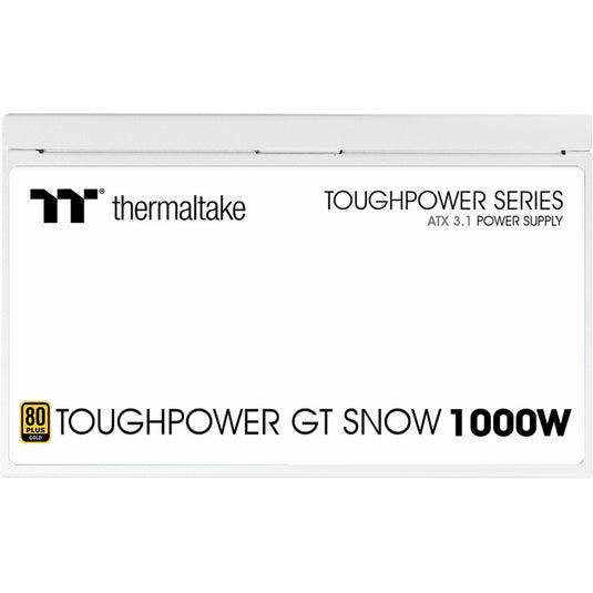 Thermaltake toughpower gt snow modulaire 1000 watt voeding (wit, 5x pcie)