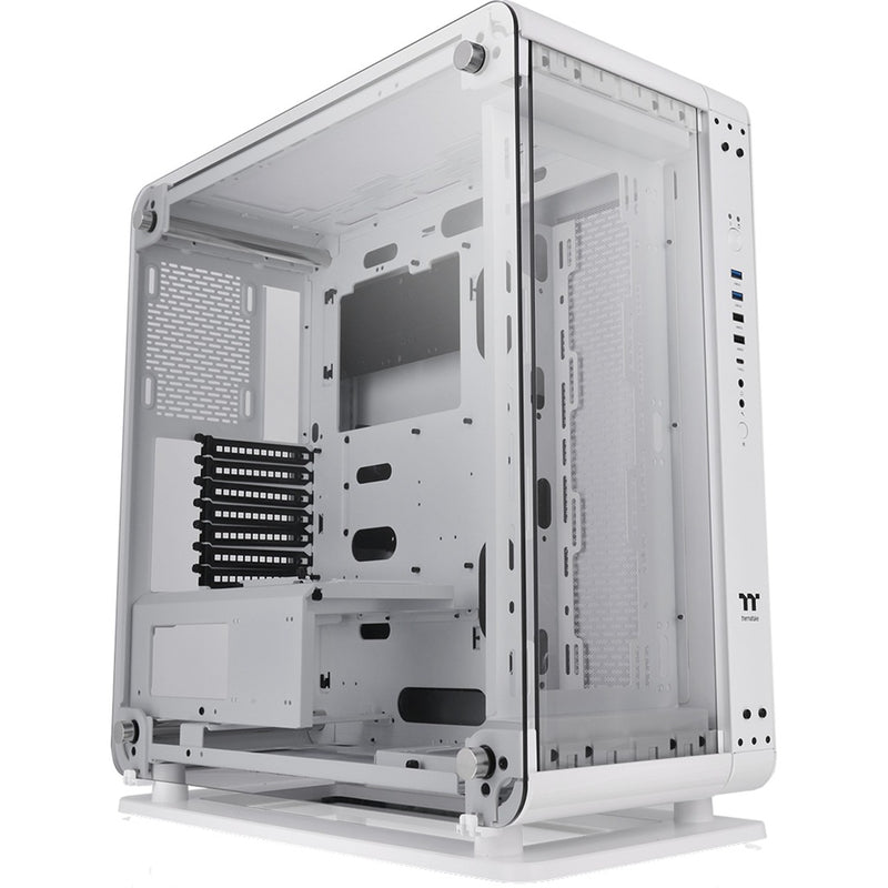 Load image into Gallery viewer, Thermaltake core p6 tempered glass snow midi tower behuizing (wit | 4x usb-a | 1x usb-c | window)
