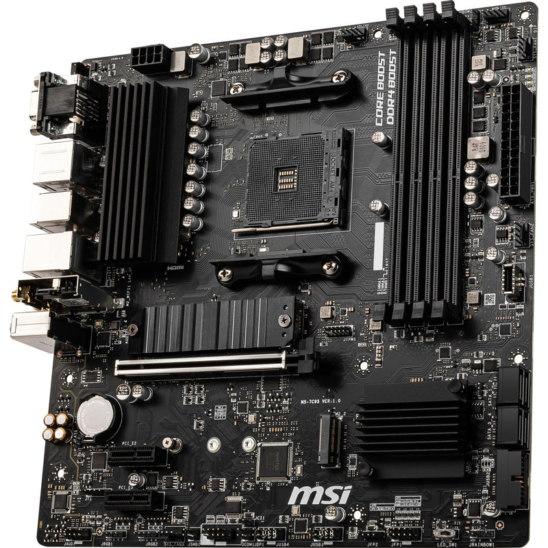 Load image into Gallery viewer, Msi b550m pro-vdh wifi socket am4 moederbord (zwart, raid, gb-lan, wi-fi 5, bt, sound, µatx)
