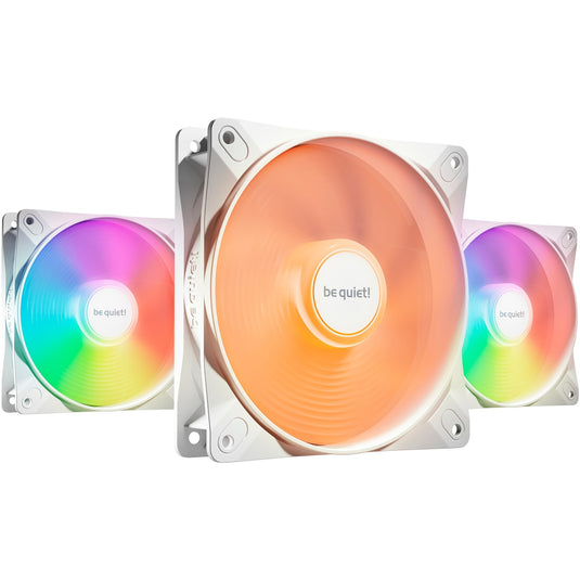 Be quiet! light wings lx pwm high-speed rgb case fans (wit, 3 stuks, 120 x 120 x 25 mm)