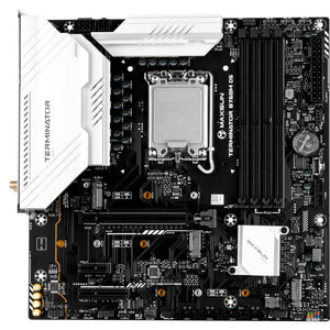 Maxsun ms-terminator b760m d5 wifi 6e socket 1700 moederbord (zwart, raid, 2.5 gb-lan, wlan, bt, sound, µatx)