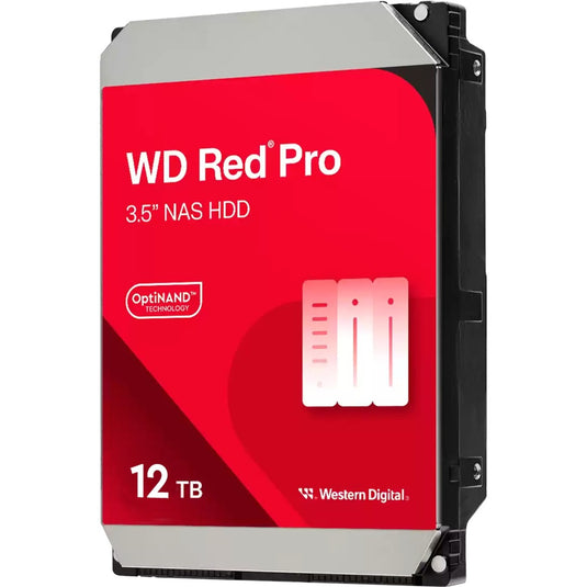 Wd red pro 12 tb harde schijf (122kfbx, sata 600, 24 7)
