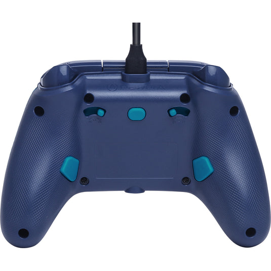 Powera advantage controller met kabel voor de xbox series x|s - watergolf (azuurblauw, xbox series x|s, xbox one, pc)