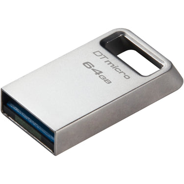 Kingston datatraveler micro 64 gb usb-stick (zilver, dtmc3g2 64gb, usb 3.2 gen 1)