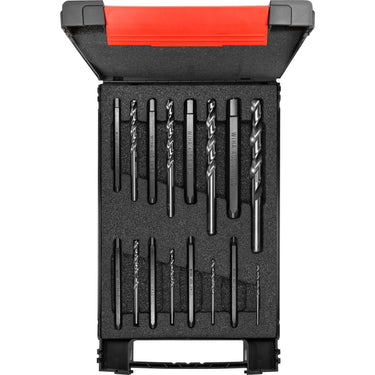 Wiha schroevenuitdraaierset (zeskant 17-delig met spiraalboren incl. box)