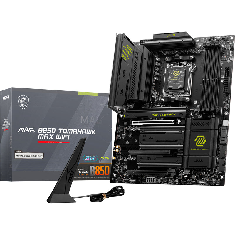 Load image into Gallery viewer, Msi mag b850 tomahawk max wifi socket am5 moederbord (raid, 5gb-lan, wi-fi 7, bt, sound, atx)
