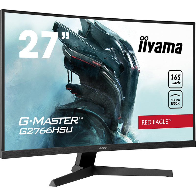 Load image into Gallery viewer, Iiyama g-master red eagle g2766hsu-b1 27 curved gaming monitor (zwart, 2x hdmi, displayport, 2x usb-a, usb-b, 165 hz)
