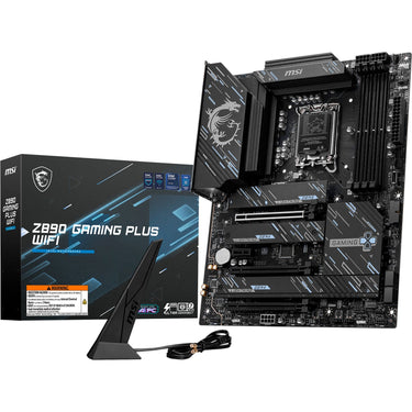 Msi z890 gaming plus wifi socket 1851 moederbord (zwart, raid, 5gb-lan, wlan, bt, sound, atx)