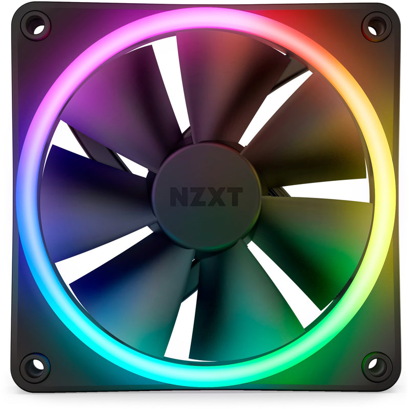 Load image into Gallery viewer, Nzxt f120 rgb duo case fan (zwart, 120 x 120 x 25 mm, pwm, zonder controller)
