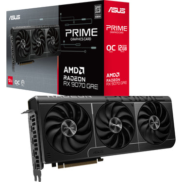 Asus prime radeon rx 9070 gre grafische kaart (grijs, 3x displayport, 1x hdmi)
