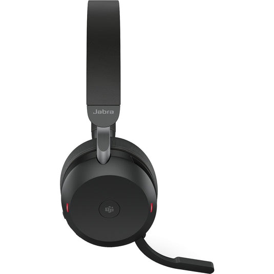 Jabra evolve2 75 on-ear headset (zwart, link380c, microsoft teams)