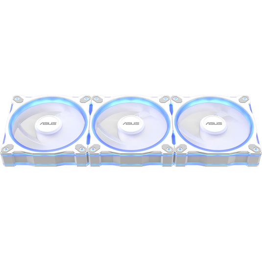 Asus prime mr120 argb reverse fan - triple pack case fans (wit, 3 stuks, 120 x 120 x 28 mm, 3 stuks)