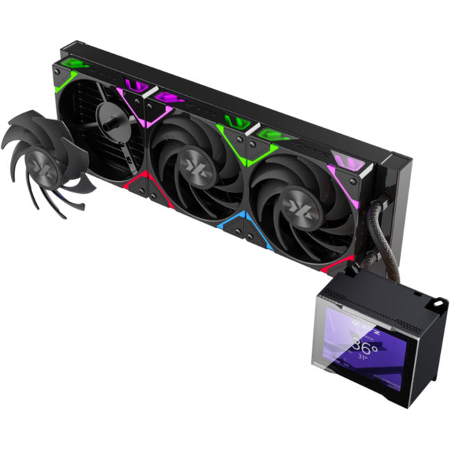 Afbeelding laden in galerijviewer, Xyz pc gear hydroview aio 360 waterkoeling (zwart, argb, pwm)
