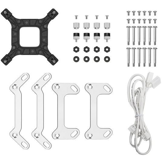Deepcool lt360 argb waterkoeling (wit, 4-pins pwm fan-connector)