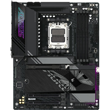 Gigabyte x870e aorus elite wifi7 socket am5 moederbord (zwart, raid, 2.5gb-lan, wi-fi 7, bt, sound, atx)