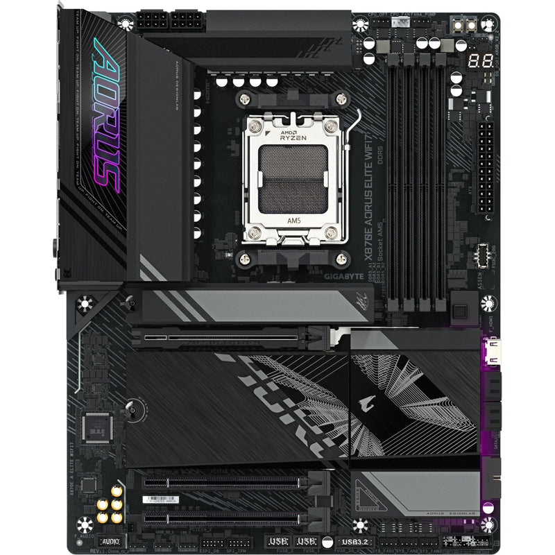 Load image into Gallery viewer, Gigabyte x870e aorus elite wifi7 socket am5 moederbord (zwart, raid, 2.5gb-lan, wi-fi 7, bt, sound, atx)
