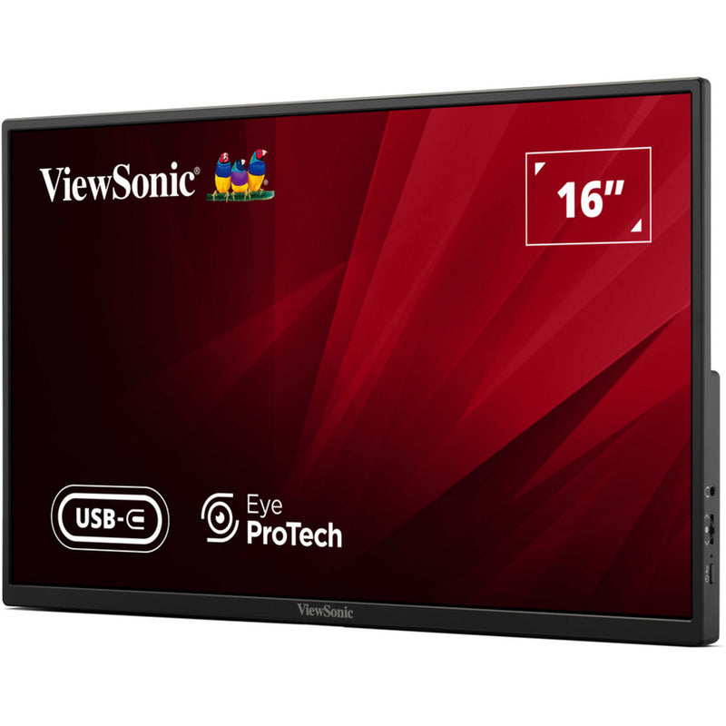 Load image into Gallery viewer, Viewsonic va1650 lichtgewicht draagbare monitor 16 (zwart, 1x hdmi, usb-c)

