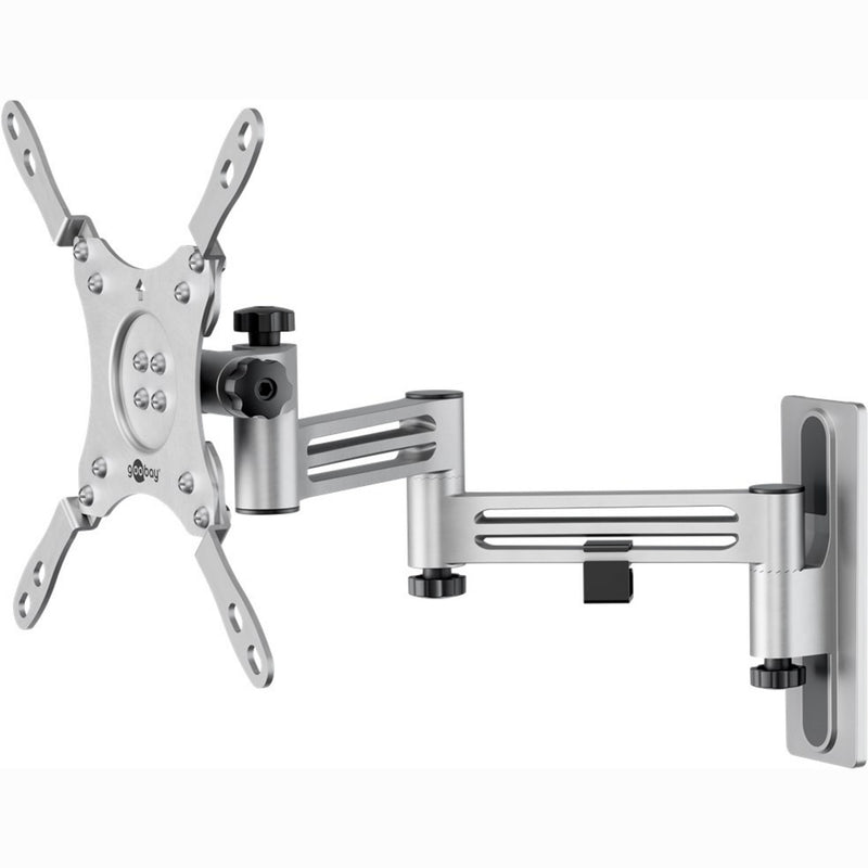 Load image into Gallery viewer, Goobay tv wall mount caravan fullmotion (m), 13 to 43 inch wandmontage (zilver)
