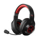 Edifier g2 s draadloze 7.1 gamingheadset over-ear gaming headset (zwart rood, rgb, bluetooth 2.4 ghz usb)