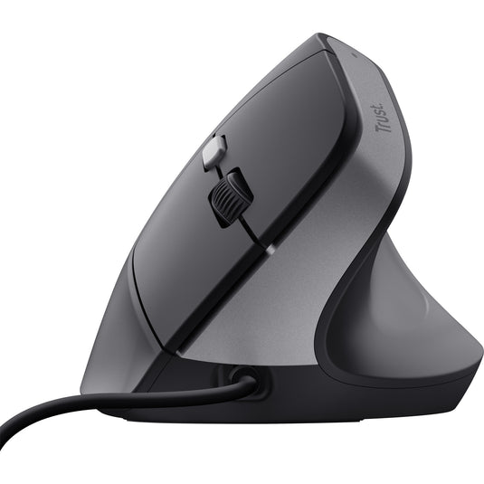 Trust bayo ii bedrade ergonomische muis (zwart, 800 dpi - 2400 dpi)