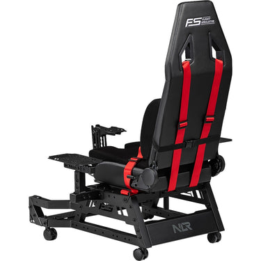 Next level racing flight seat pro racing simulator (zwart rood)