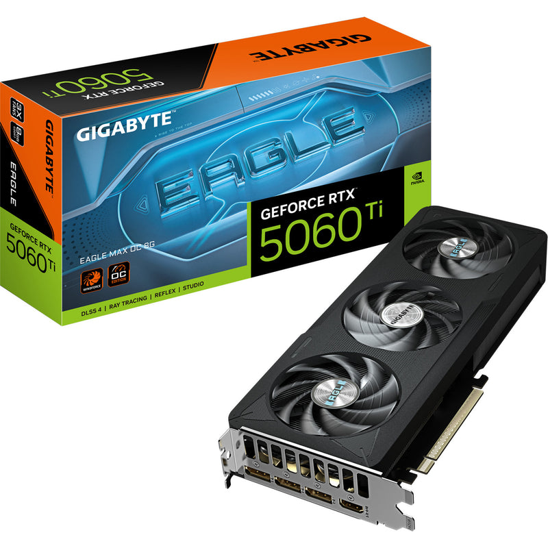 Load image into Gallery viewer, Gigabyte geforce rtx 5060 ti eagle max oc 8g grafische kaart (dlss 4, 3x displayport, 1x hdmi 2.1)
