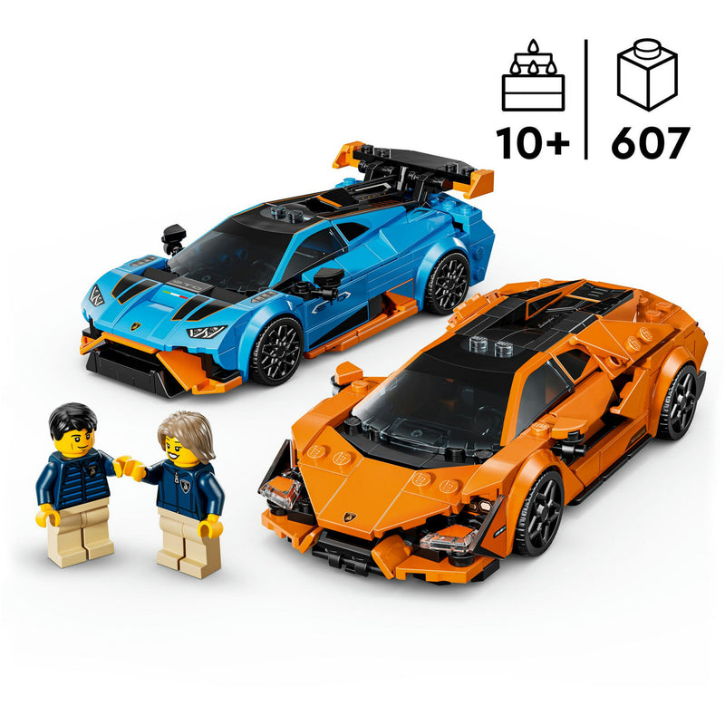 Load image into Gallery viewer, Lego speed champions 77238 lamborghini revuelto en huracan sto
