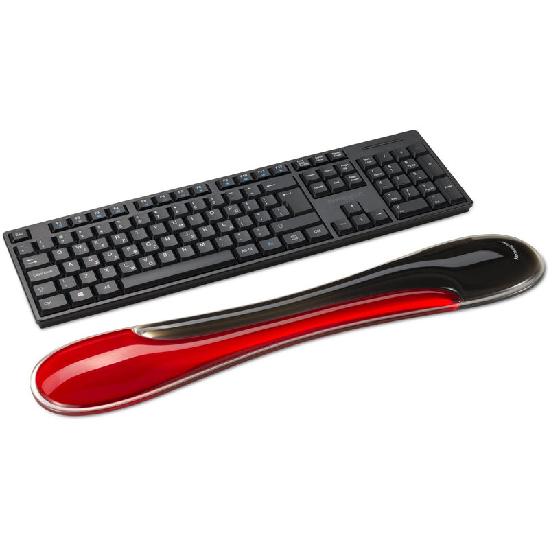 Load image into Gallery viewer, Kensington slim duo gel keyboard wrist rest polssteun (rood zwart)
