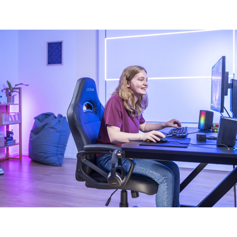 Load image into Gallery viewer, Trust gxt 611 wezz illuminated 2.0 rgb speaker set pc-luidspreker (zwart, rgb leds)
