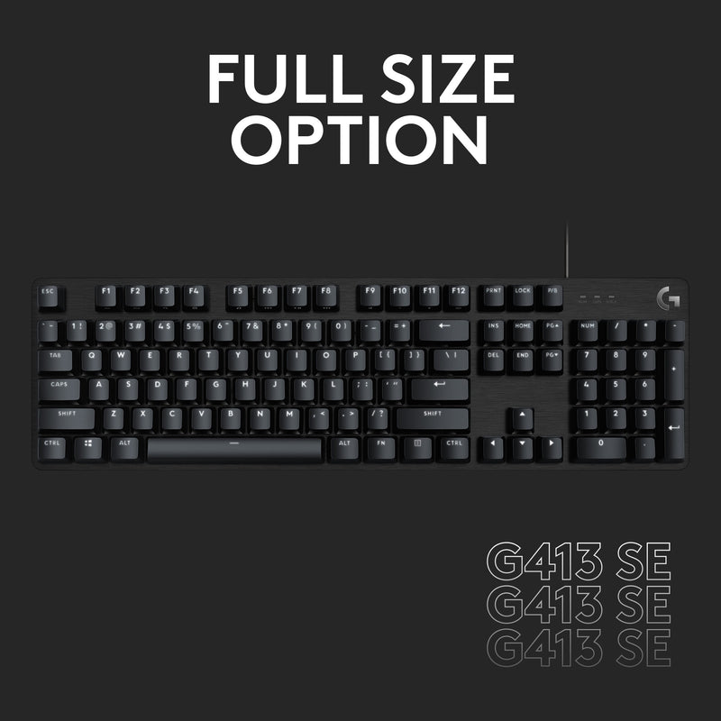 Load image into Gallery viewer, Logitech g413 tkl se mechanisch gaming toetsenbord (zwart, us-international lay-out (qwerty), gl tactile, 80% (tkl))
