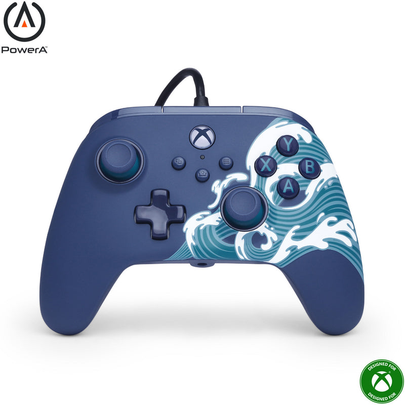 Load image into Gallery viewer, Powera advantage controller met kabel voor de xbox series x|s - watergolf (azuurblauw, xbox series x|s, xbox one, pc)
