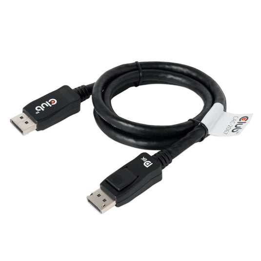 Club 3d displayport 1.4 vesa gecertificeerde kabel male-male (zwart, 1 meter, 8k 60hz of 2x 4k 60hz, 32.4gbps)