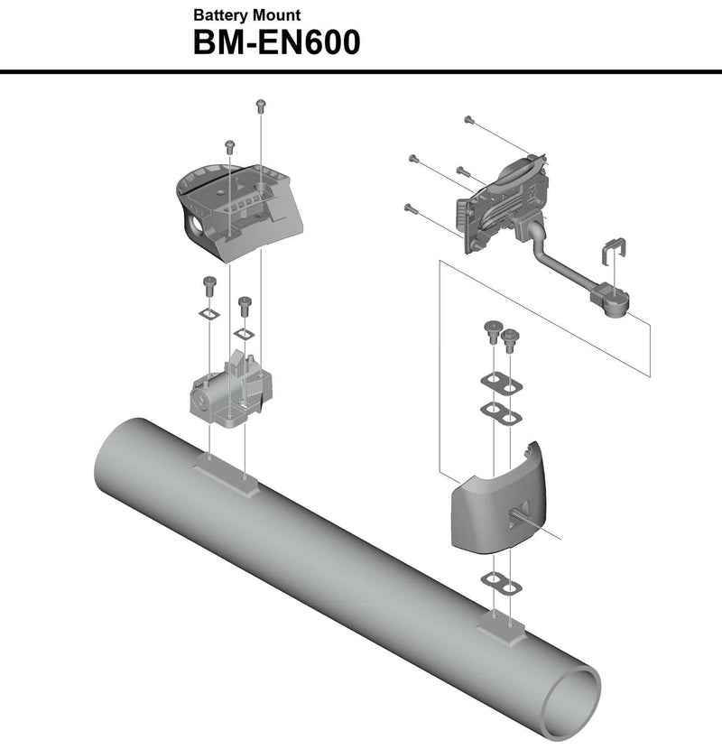 Load image into Gallery viewer, Shimano steps bm-en600 battery mount for down tube
