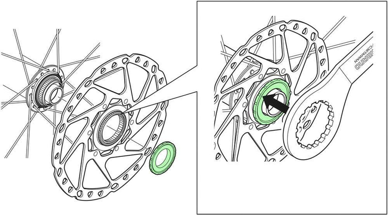 Load image into Gallery viewer, Shimano lock ring for 15 20mm thru axles external
