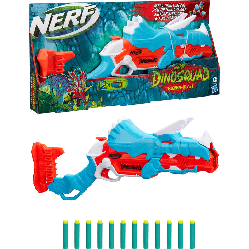 Load image into Gallery viewer, Hasbro nerf dinosquad tricera-blast nerf-gun
